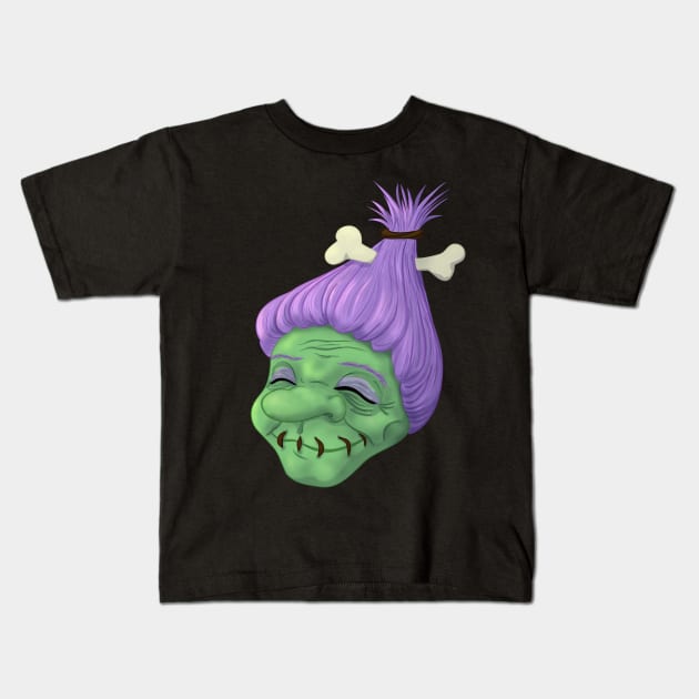 Shrunken Head Kids T-Shirt by Anathar